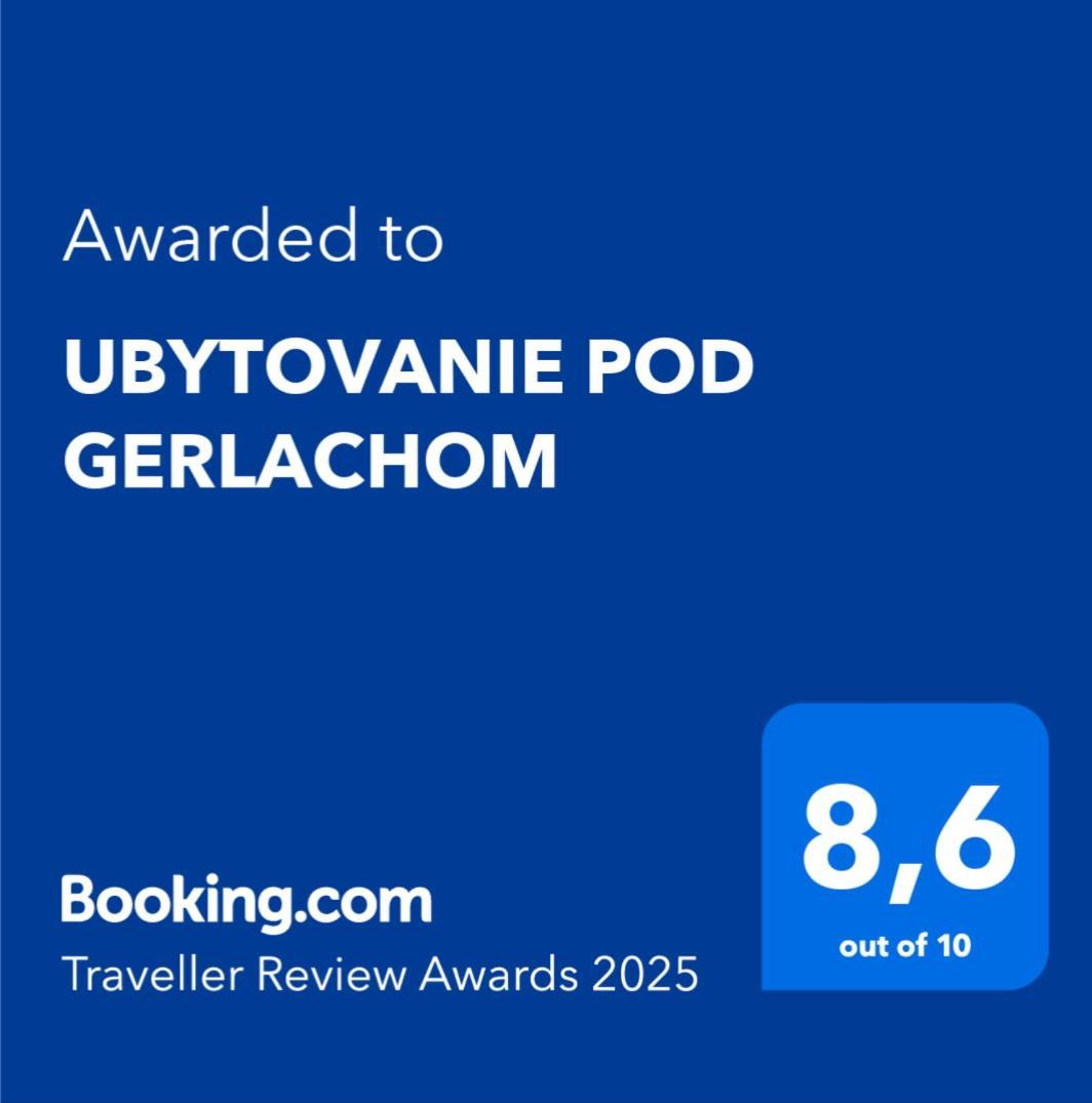 Ubytovanie Pod Gerlachom Vysoke Tatry Exterior photo